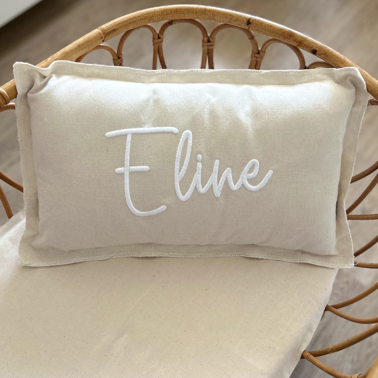 Coussin décoratif personnalisé - Beige -