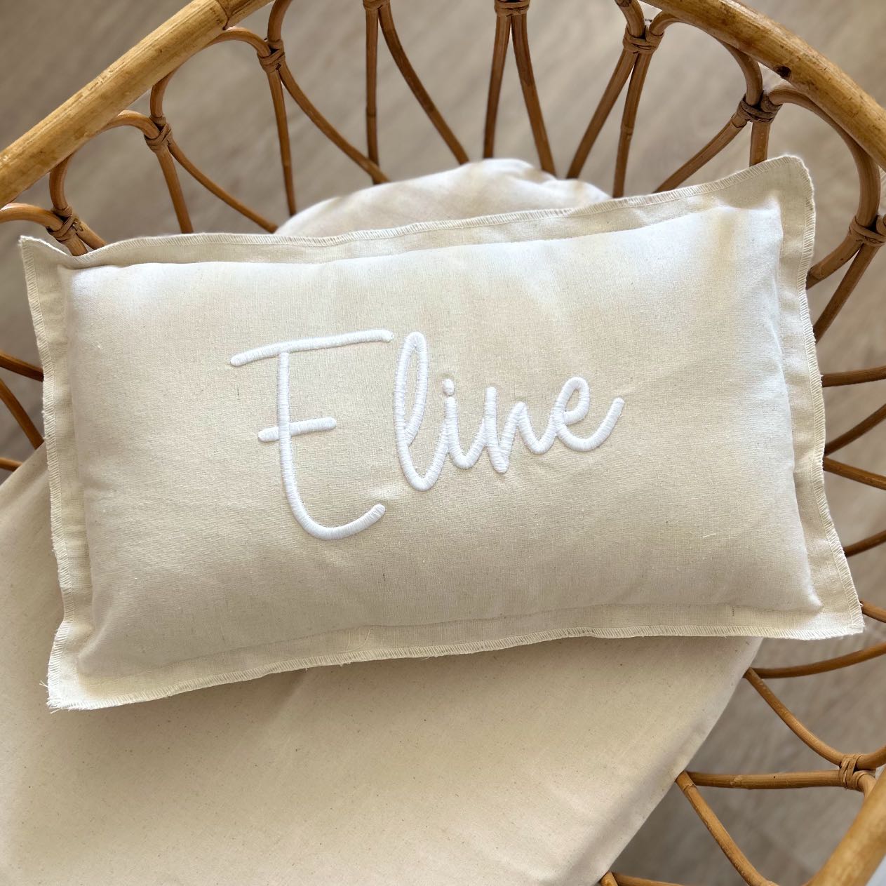 Coussin décoratif personnalisé - Beige -