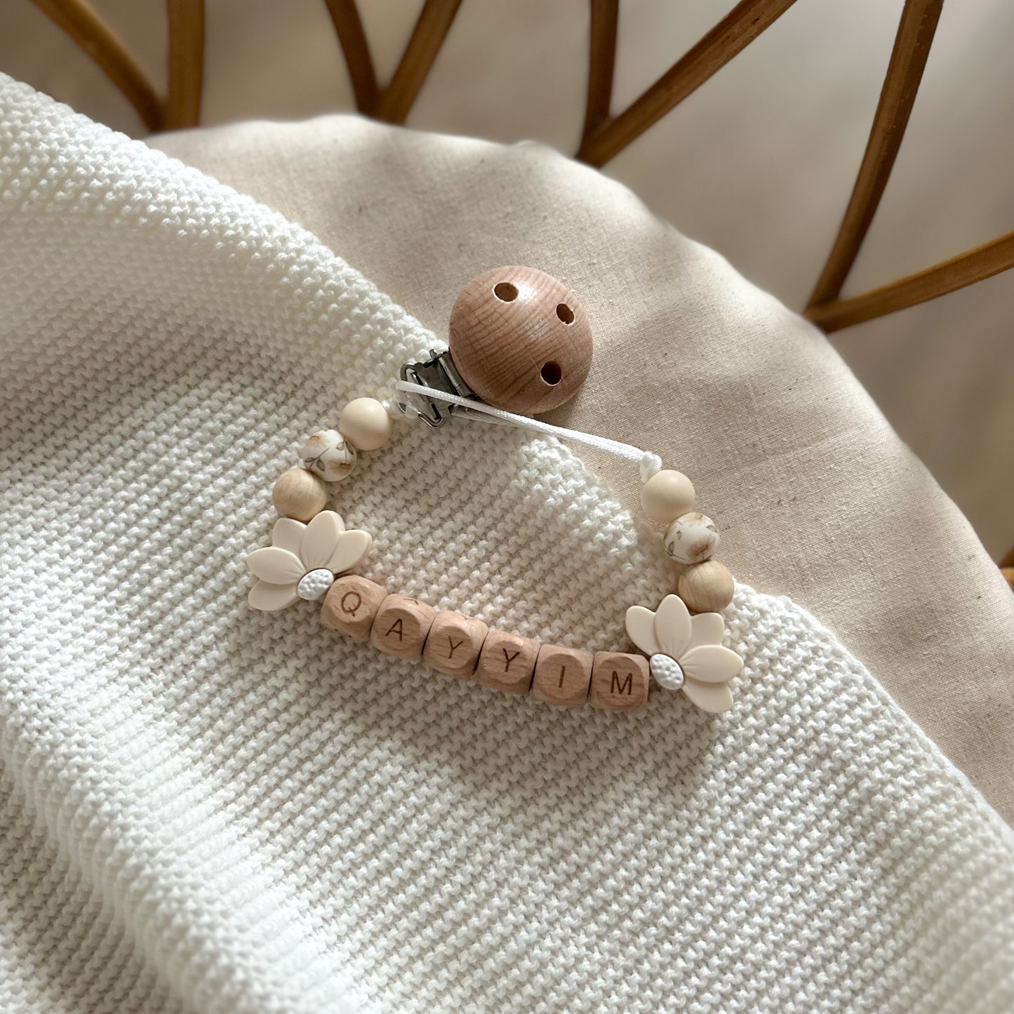 Attache tétine - Ivory -